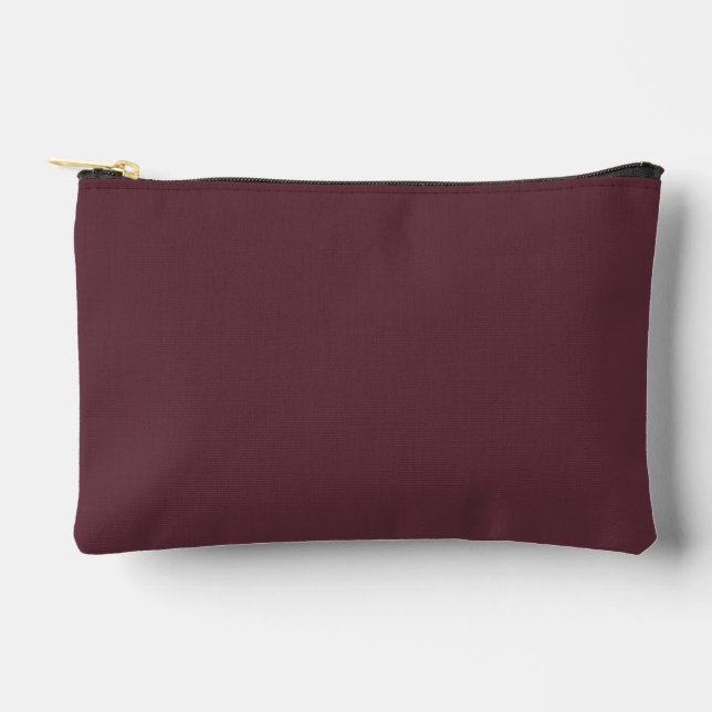 Pochette À Accessoires Couleur solide bordeaux (Recto)