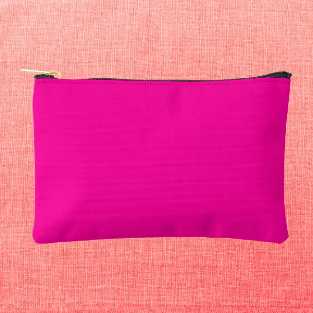 Pochette À Accessoires Couleur solide rose néon (Créateur téléchargé)