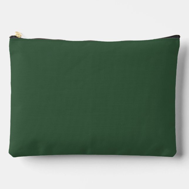 Pochette À Accessoires Couleur solide vert émeraude foncé (Recto)