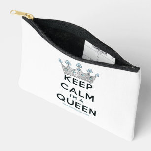 Pochette À Accessoires Couronne argentée polie de la reine SlipperyJoe's 