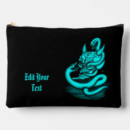 Pochette À Accessoires Crâne - Tête diabolique avec serpent