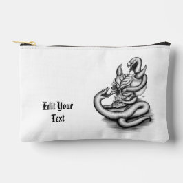 Pochette À Accessoires Crâne - Tête diabolique avec serpent