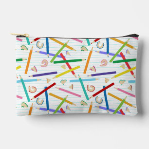 Pochette À Accessoires Crayons colorés Enfants Motifs
