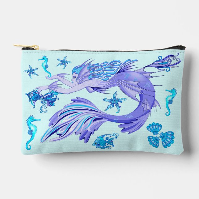 Pochette À Accessoires Créature de Fée Violette Sirène (Recto)