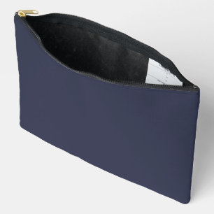 Pochette À Accessoires Créez votre propre personnalisé bleu gris foncé