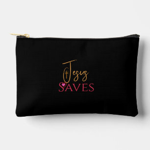 Pochette À Accessoires Croix du cœur de Jésus sauve chrétien