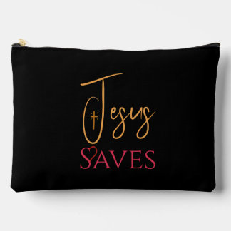 Pochette À Accessoires Croix du cœur de Jésus sauve chrétien