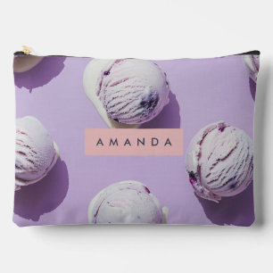 Pochette À Accessoires Cuillère à glace personnalisée à la myrtille