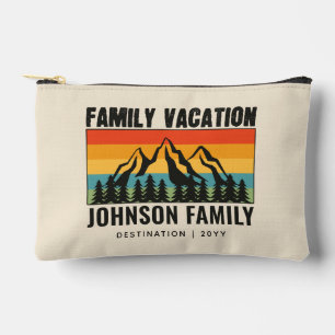 Pochette À Accessoires Custom Family Vacation Mountains Randonnée Camping