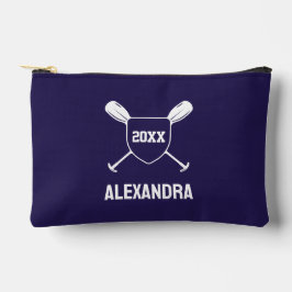 Pochette À Accessoires Custom Personalized Blue Rowing Girl Rower