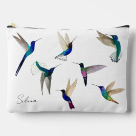 Pochette À Accessoires Custom Tropical Hummingbirds