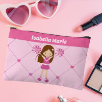 Cute Coeurs rose Pom-pom girl Personnalisé Cheer
