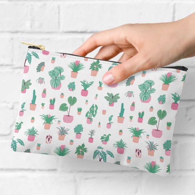 Pochette À Accessoires Cute Potted Plants Pattern Zipper Pouch (Créateur téléchargé)