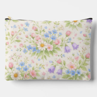 Pochette À Accessoires Daisy, Bellflower & Blue Blossom Botanique