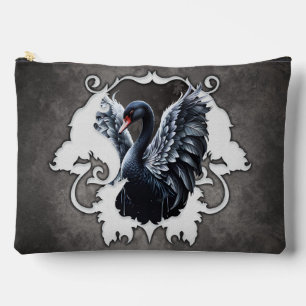 Pochette À Accessoires Dans l'ombre de l'élégance : Un cygne noir.