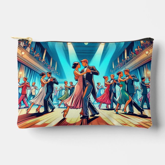Pochette À Accessoires Danseurs de salle de bal avec projecteurs (Recto)