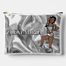 Danseuse Majorette Personnalisée Liquide Argenté #
