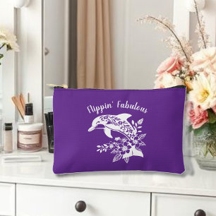 Pochette À Accessoires Dauphin hawaïen Flippin' Fabile pourpre