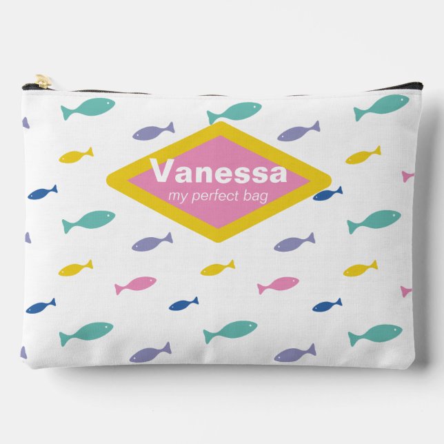 Pochette À Accessoires De mignons petits poissons. (Recto)