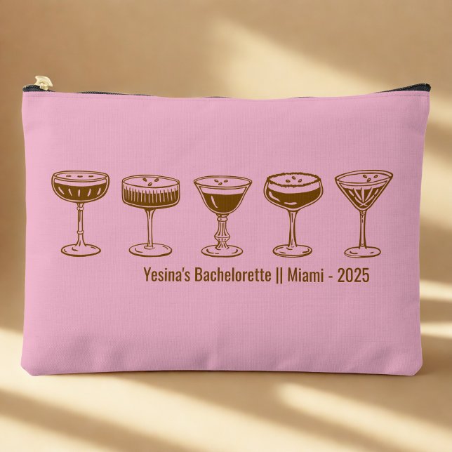 Pochette À Accessoires Demoiselle d'honneur Martini Espresso Enterrement  (Créateur téléchargé)