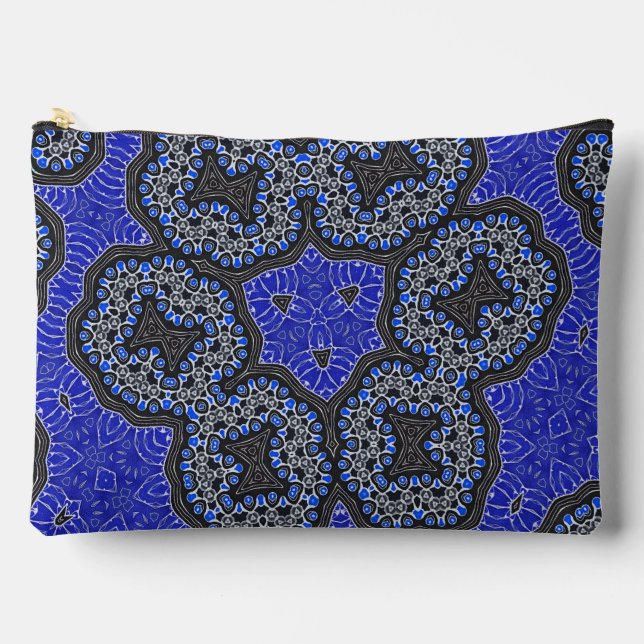 Pochette À Accessoires Dentelle bleue (Recto)