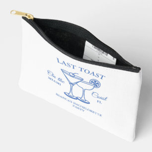 Pochette À Accessoires Dernier toast sur la côte Bachelorette Week-end de