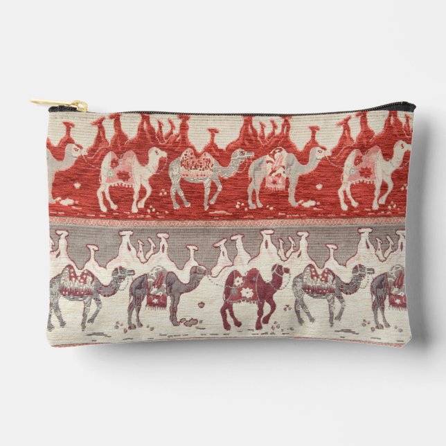 Pochette À Accessoires Desert Camels Caravan Art (Recto)