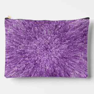 Pochette À Accessoires Design moderne et chic en violet avec effet paille