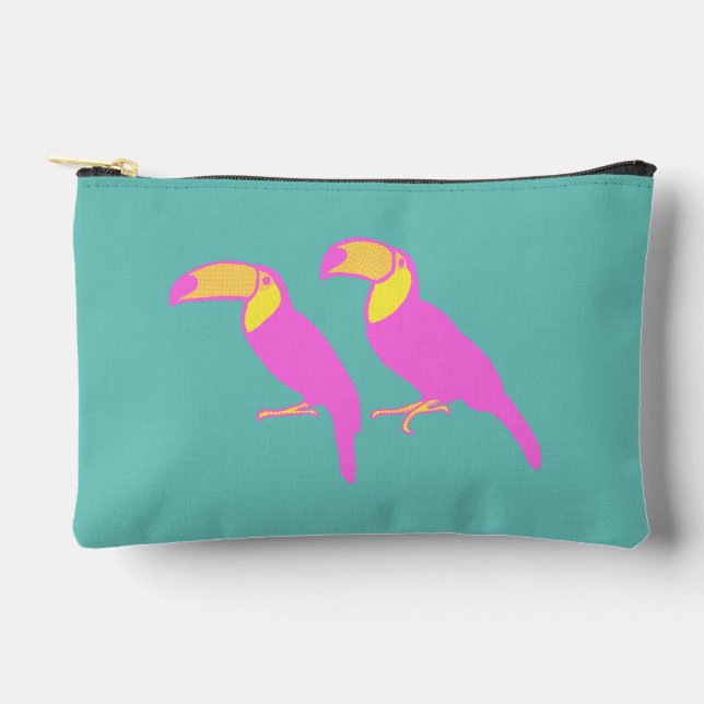 Pochette À Accessoires Deux Toucans (Recto)