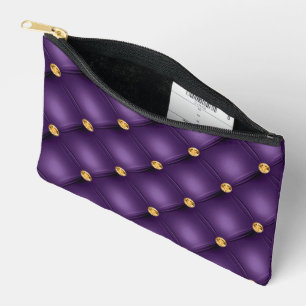 Pochette À Accessoires Diamants violets et or Tufté