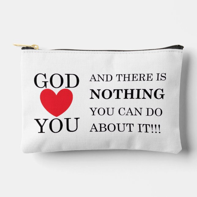 Pochette À Accessoires Dieu Coeur toi (Recto)
