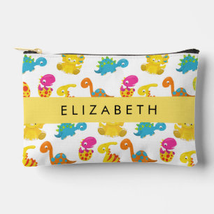 Pochette À Accessoires Dinosaures Mignons, Motif Des Dinosaures, Votre No