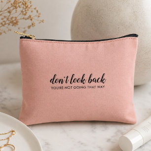 Pochette À Accessoires Don't Look Back   Uplifting Peachy Pink