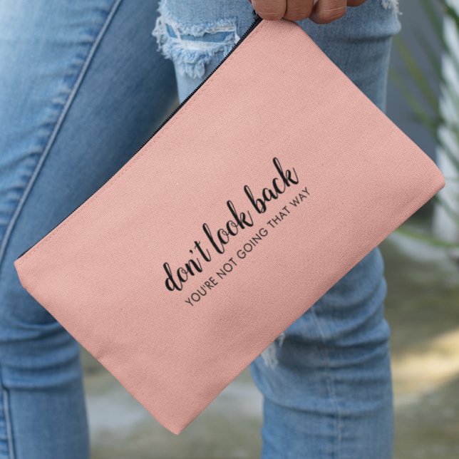Pochette À Accessoires Don't Look Back | Uplifting Peachy Pink (Créateur téléchargé)