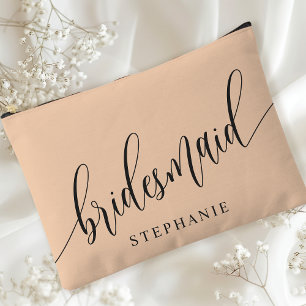 Pochette À Accessoires Douce Poche Demoiselle d'Honneur Calligraphie Mode