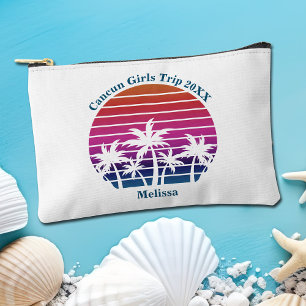 Pochette À Accessoires Douces Filles Personnalisées Voyage à la Plage Cou