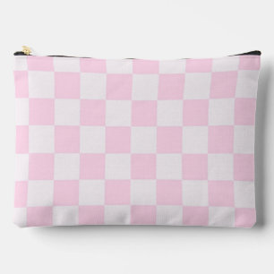 Pochette À Accessoires Doux Feminine rose À damiers fille