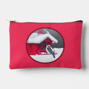 Pochette À Accessoires Downy Pic sur Red Feeder Original Bird Art