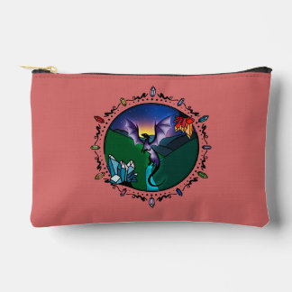 Pochette À Accessoires Dragon Améthyste Élégant en cristal magique Twilig