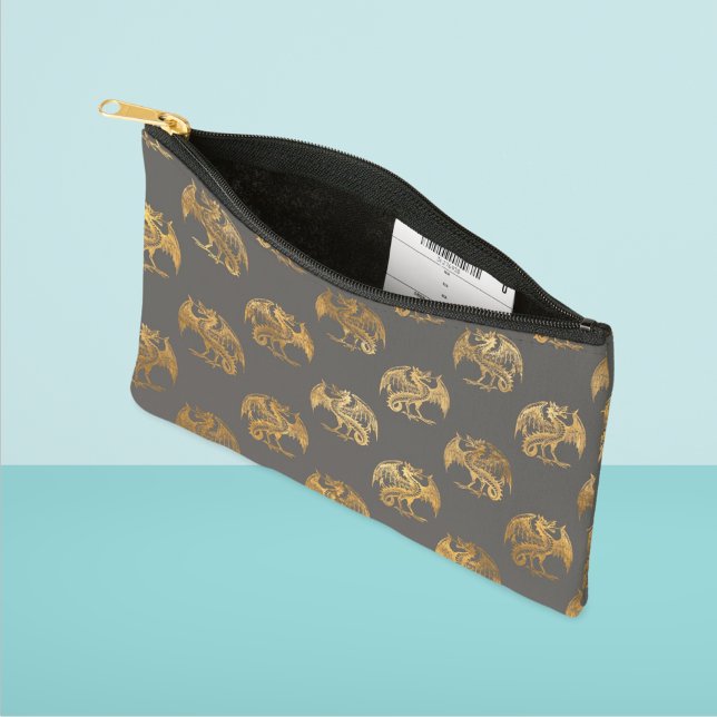 Pochette À Accessoires Dragons d'or (Créateur téléchargé)