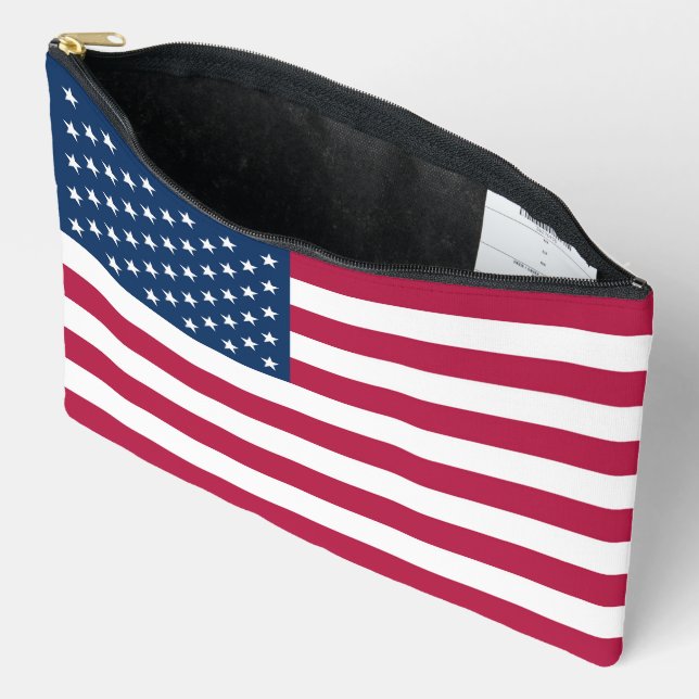 Pochette À Accessoires Drapeau américain (Ouvrir)