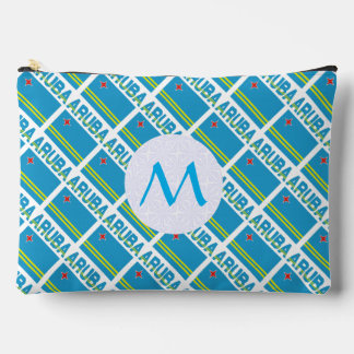 Pochette À Accessoires Drapeau d'Aruba carrelé Monogramme