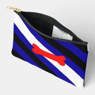 Pochette À Accessoires Drapeau de fierté de jeu de chiots de SlipperyJoe