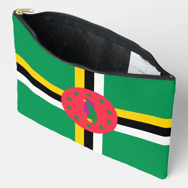 Pochette À Accessoires Drapeau de la Dominique (Ouvrir)
