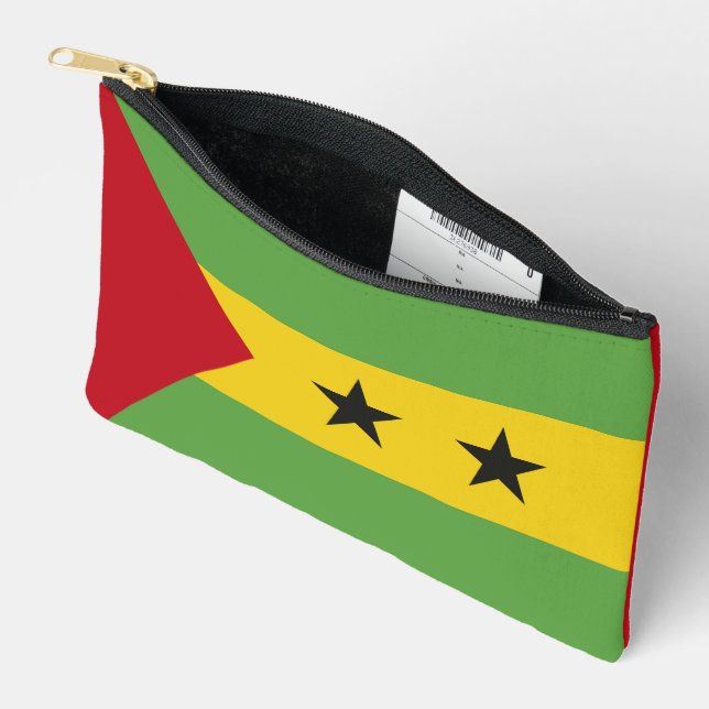 Pochette À Accessoires Drapeau de Sao Tomé-et-Principe (Ouvrir)