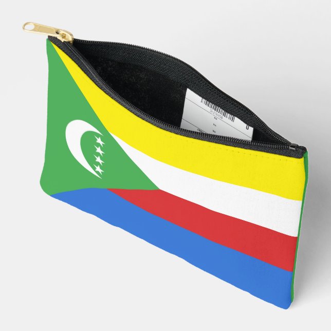 Pochette À Accessoires Drapeau des Comores (Ouvrir)