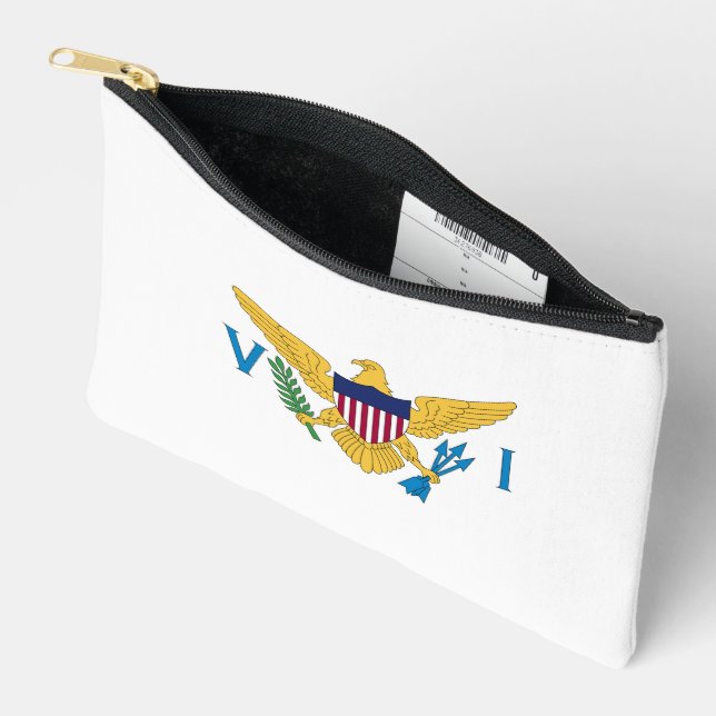 Pochette À Accessoires Drapeau des îles Vierges américaines (Ouvrir)