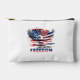 Pochette À Accessoires Drapeau et aigle des Etats-Unis.Liberté.