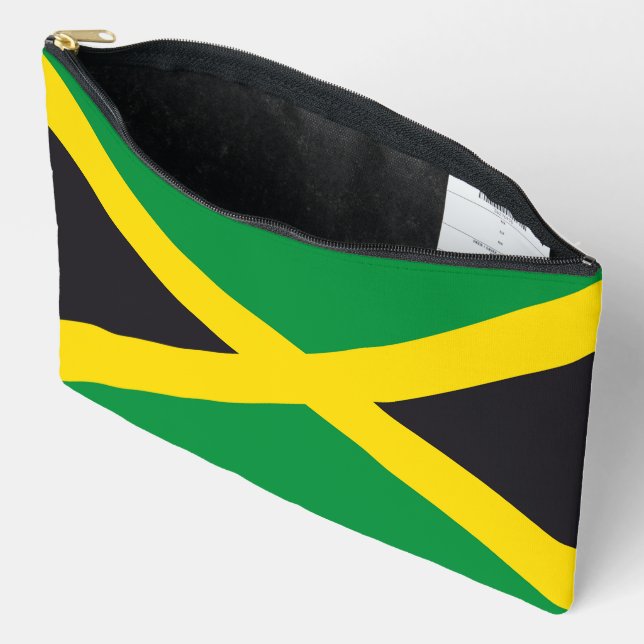 Pochette À Accessoires Drapeau jamaïcain (Ouvrir)