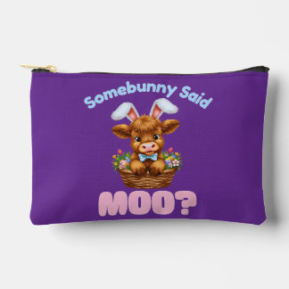 Pochette À Accessoires Easter Highland Cow 